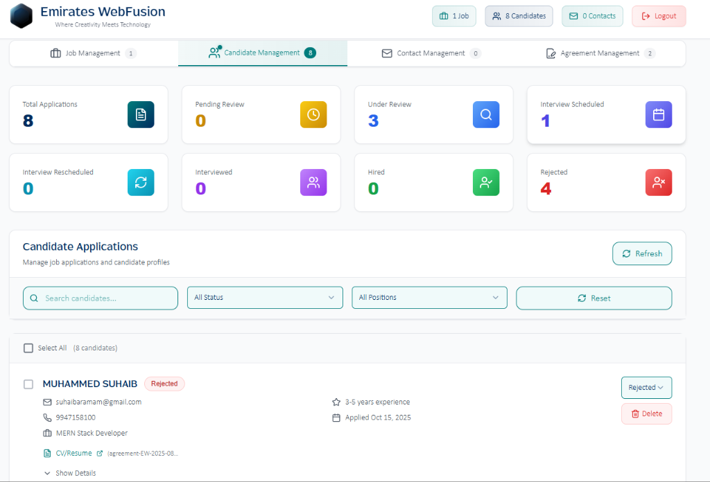 Candidate Management