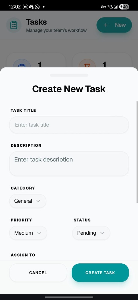 Task Creation Workflow